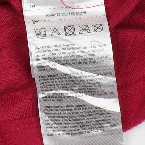 Regatta Women Red Jacket Size 12 Fleece Autumn Casual