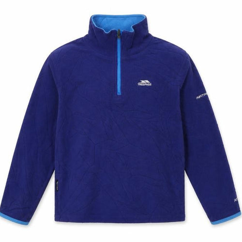 Trespass Boys Blue 1/4 Zip Fleece Sweatshirt 7-8 Years