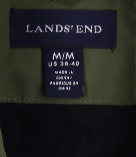 Lands' End Men's Green Windbreaker Jacket M
