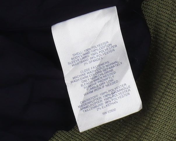 Lands' End Men's Green Windbreaker Jacket M