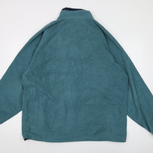 Cotton Traders Men's Green XL Fleece Jacket Full Zip