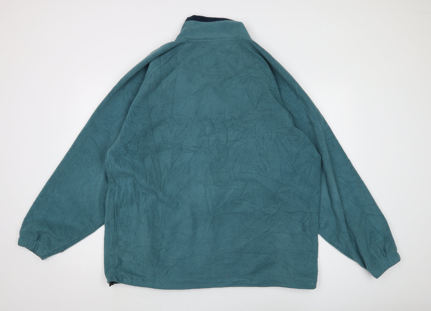 Cotton Traders Men's Green XL Fleece Jacket Full Zip