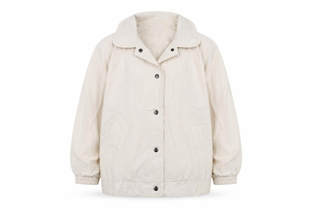 Damart Women's Beige Basic Jacket Size 14 - Classic