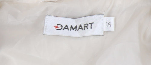 Damart Women's Beige Basic Jacket Size 14 - Classic