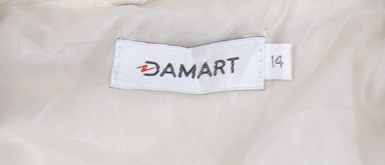 Damart Women's Beige Basic Jacket Size 14 - Classic
