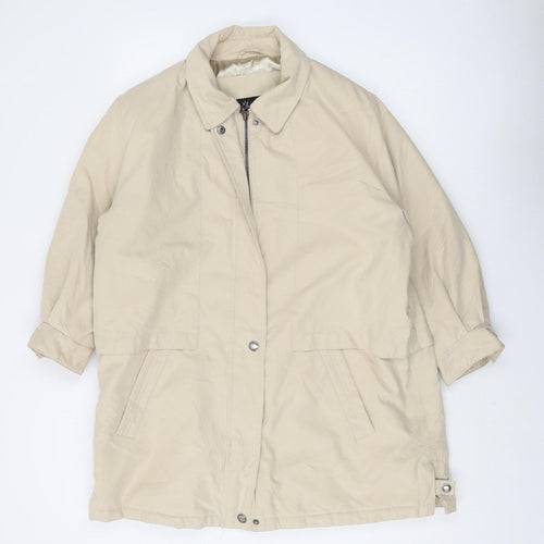 BHS Women's Beige Long Parka Coat Size 16 Casual