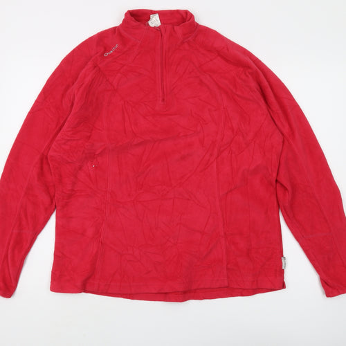 Decathlon Red Unisex 2XL Fleece Pullover Sweatshirt