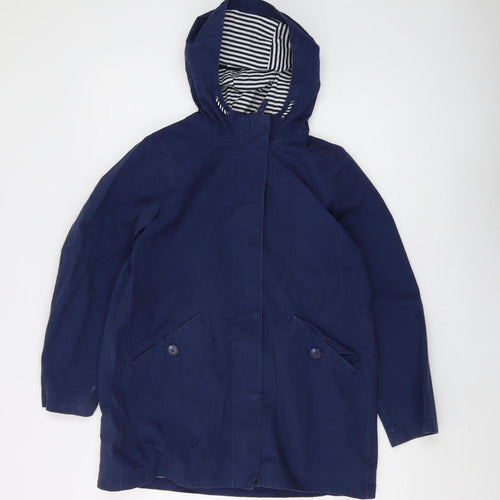 Mountain Warehouse Boys Blue Rain Coat 11-12Y Waterproof Hoodie