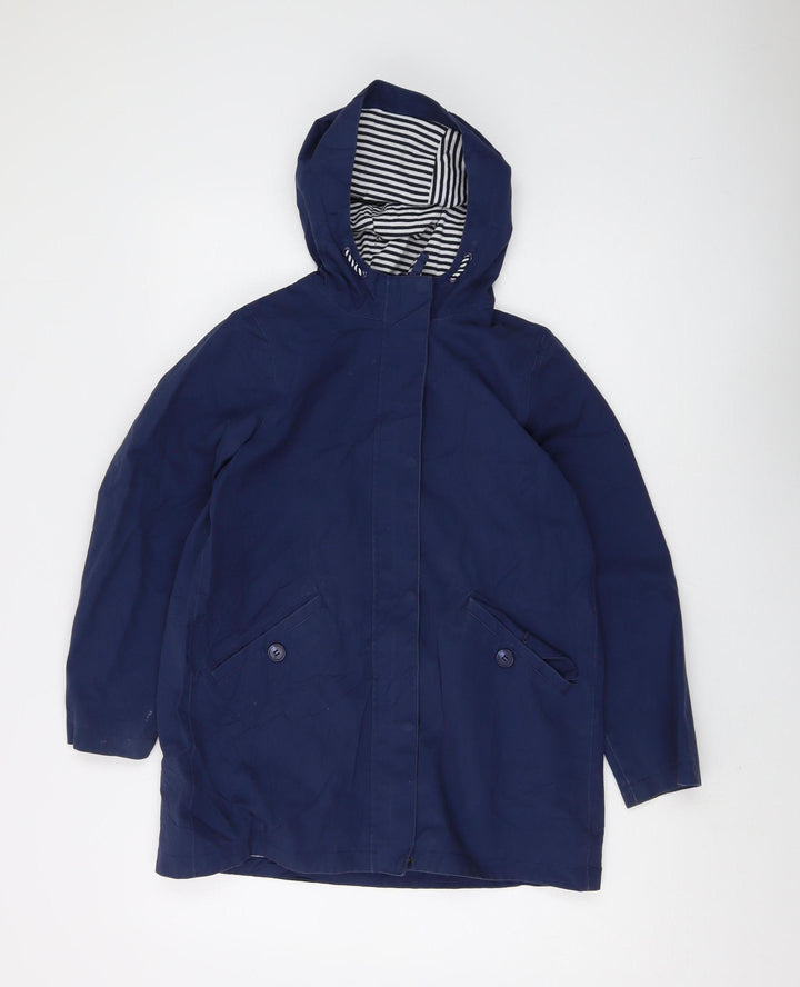Mountain Warehouse Boys Blue Rain Coat 11-12Y Waterproof Hoodie
