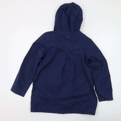 Mountain Warehouse Boys Blue Rain Coat 11-12Y Waterproof Hoodie