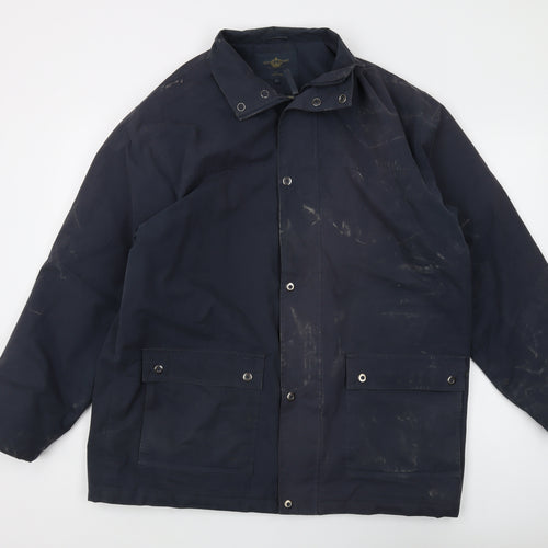 Tilford & Stuart Men's Blue Jacket L Snap Closure