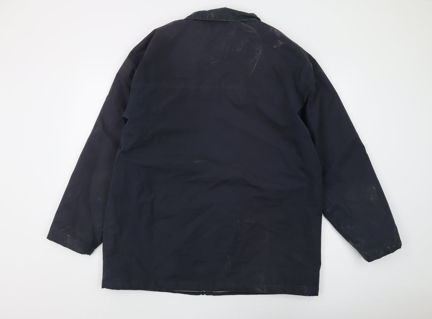 Tilford & Stuart Men's Blue Jacket L Snap Closure