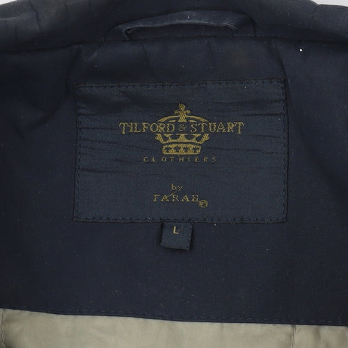 Tilford & Stuart Men's Blue Jacket L Snap Closure