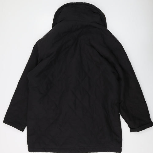 Ann Miller Women's Black Lined Coat Size 10