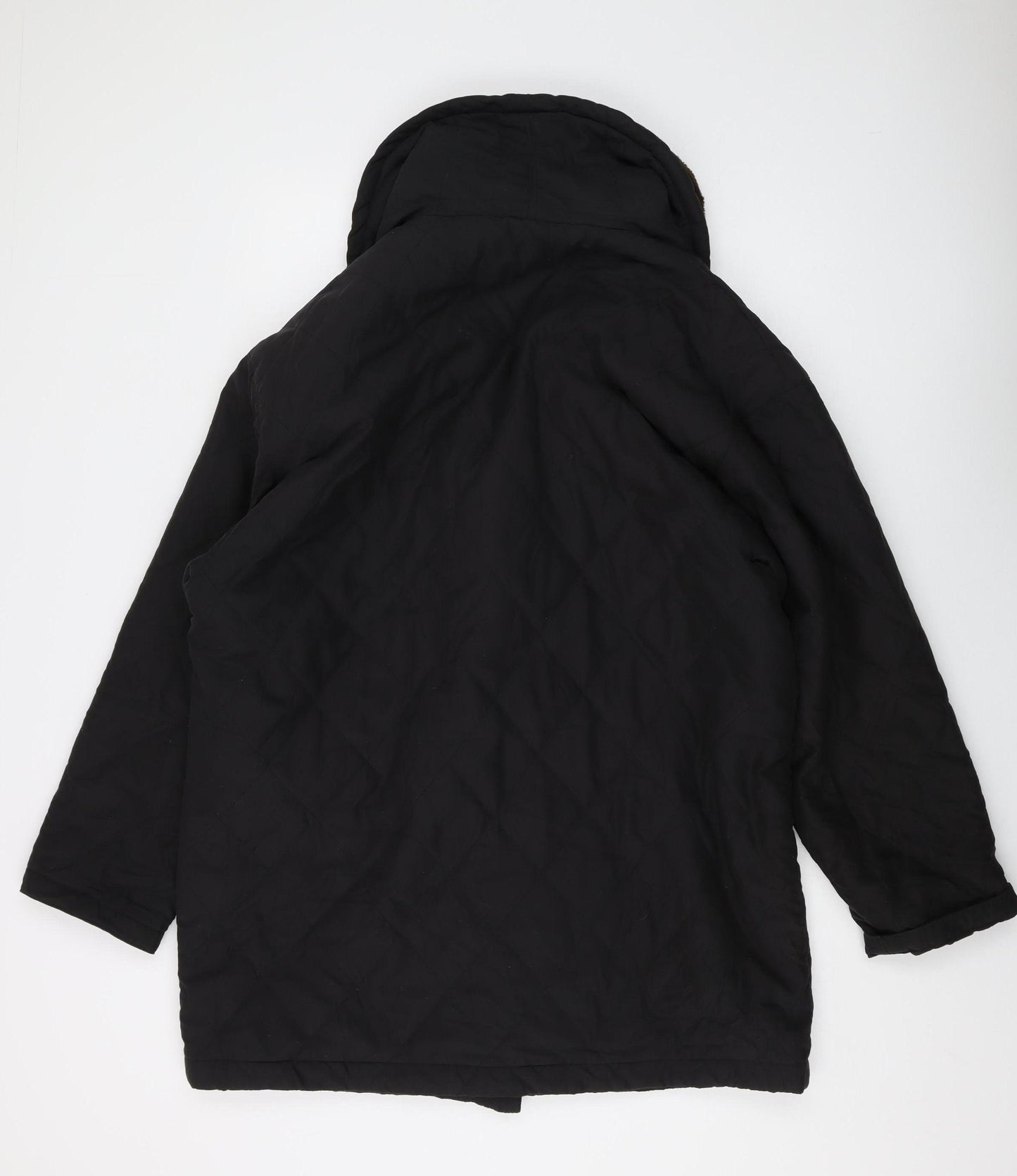 Ann Miller Women's Black Lined Coat Size 10