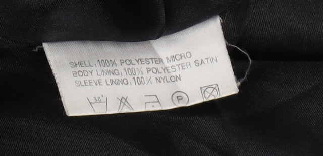 Ann Miller Women's Black Lined Coat Size 10