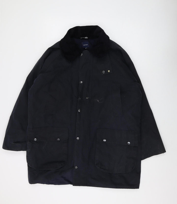 Rolls-Royce Men's Black Parka Jacket M Lined Snap Casual