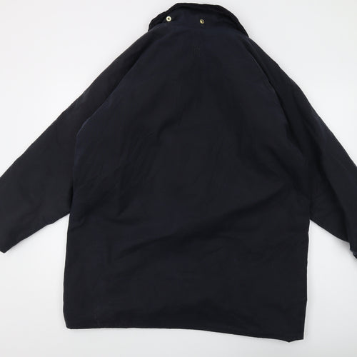 Rolls-Royce Men's Black Parka Jacket M Lined Snap Casual