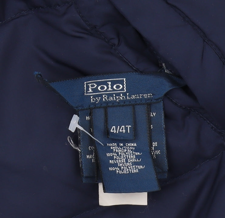 Polo Ralph Lauren Boys Blue Puffer Jacket 4 Years