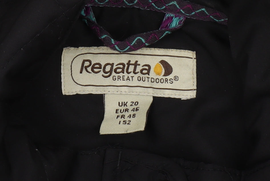 Regatta Women's Black Quilted Insulated Jacket Size 20