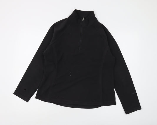 Peter Storm Women's Black Fleece Pullover Sweatshirt Size 14