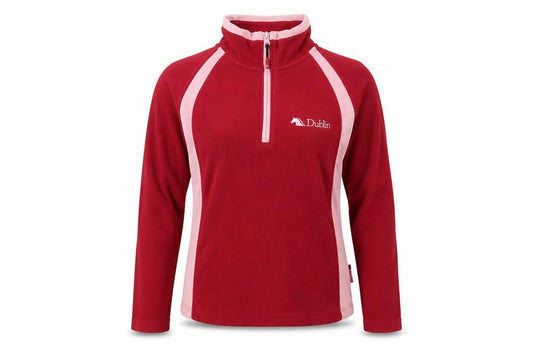 Front view of Dublin Women's Red Pullover Sweatshirt Medium