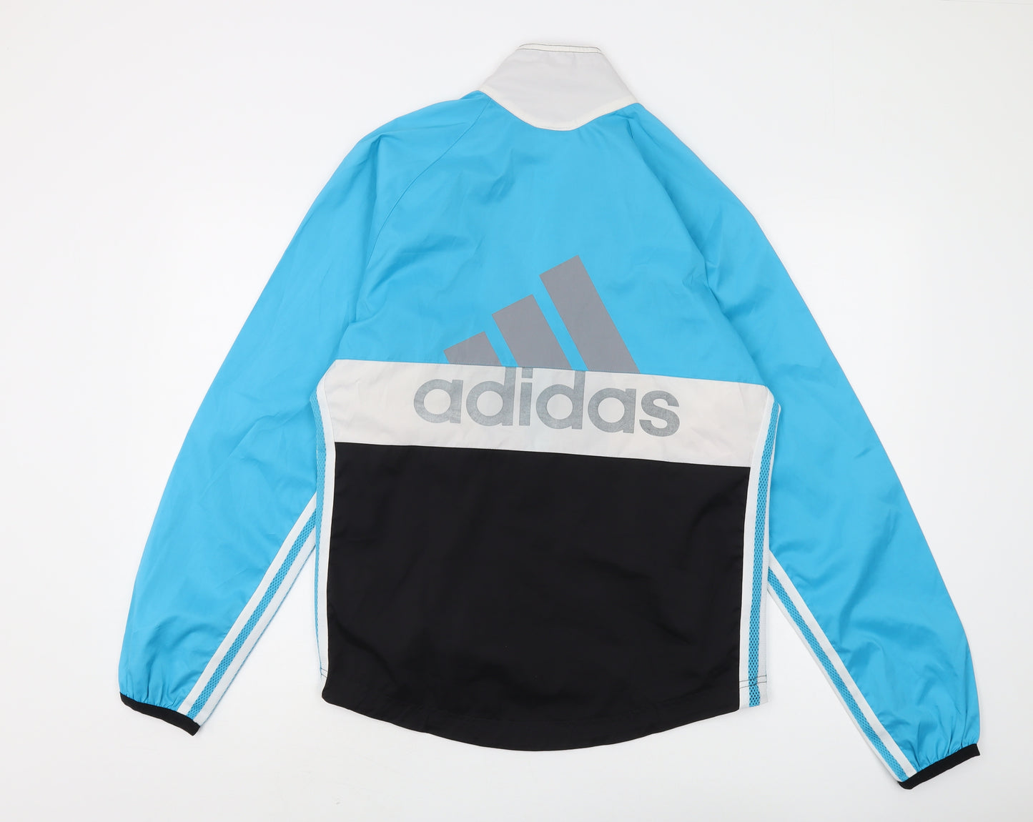 Adidas Men's Blue Windbreaker Jacket Size S