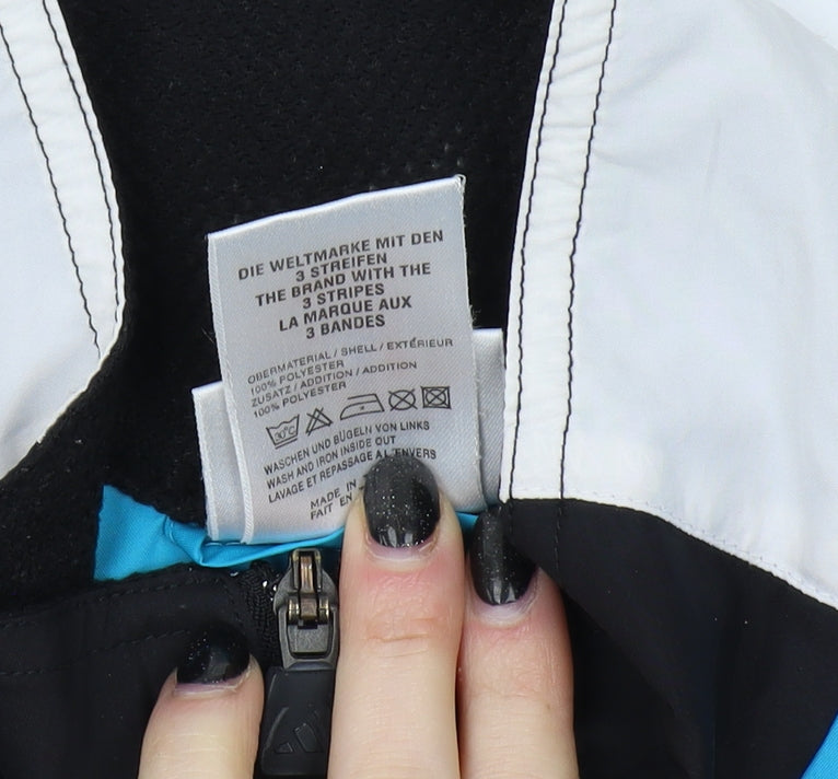 Adidas Men's Blue Windbreaker Jacket Size S