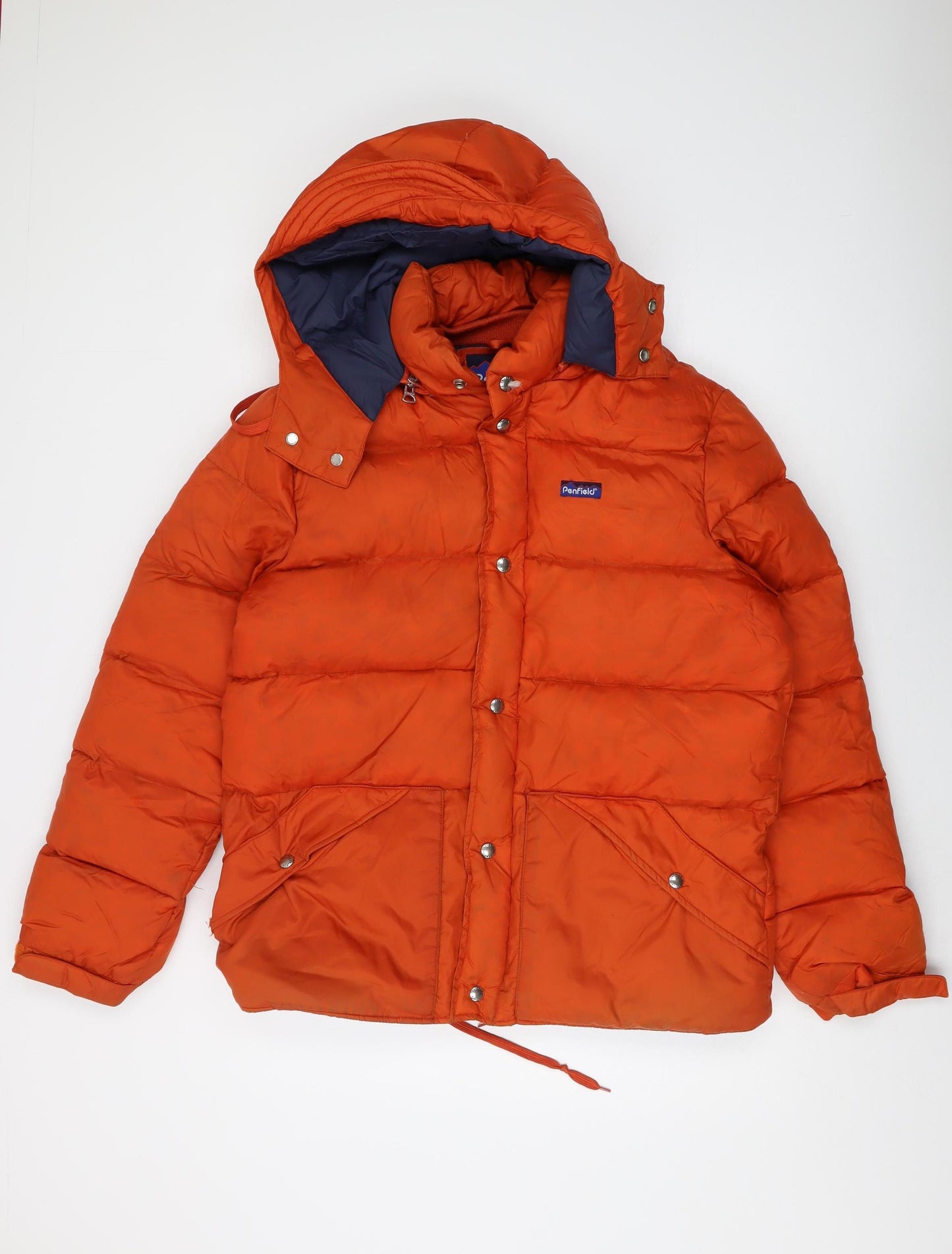 Penfield Men's Orange Puffer Jacket, M, Hooded
