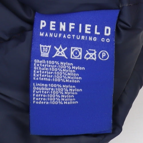 Penfield Men's Orange Puffer Jacket, M, Hooded