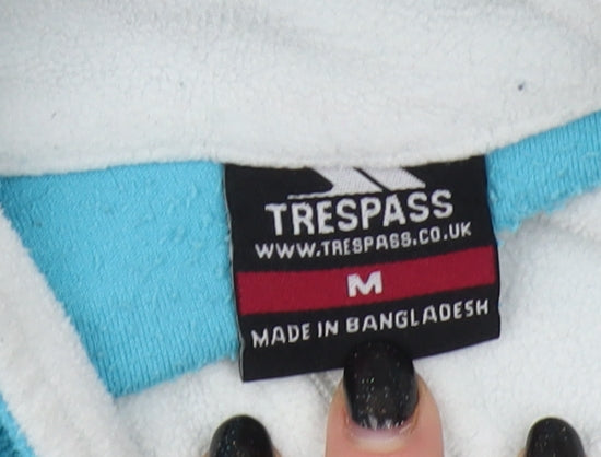 Trespass Women's Blue Henley Sweatshirt M Polyester