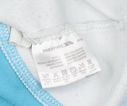 Trespass Women's Blue Henley Sweatshirt M Polyester