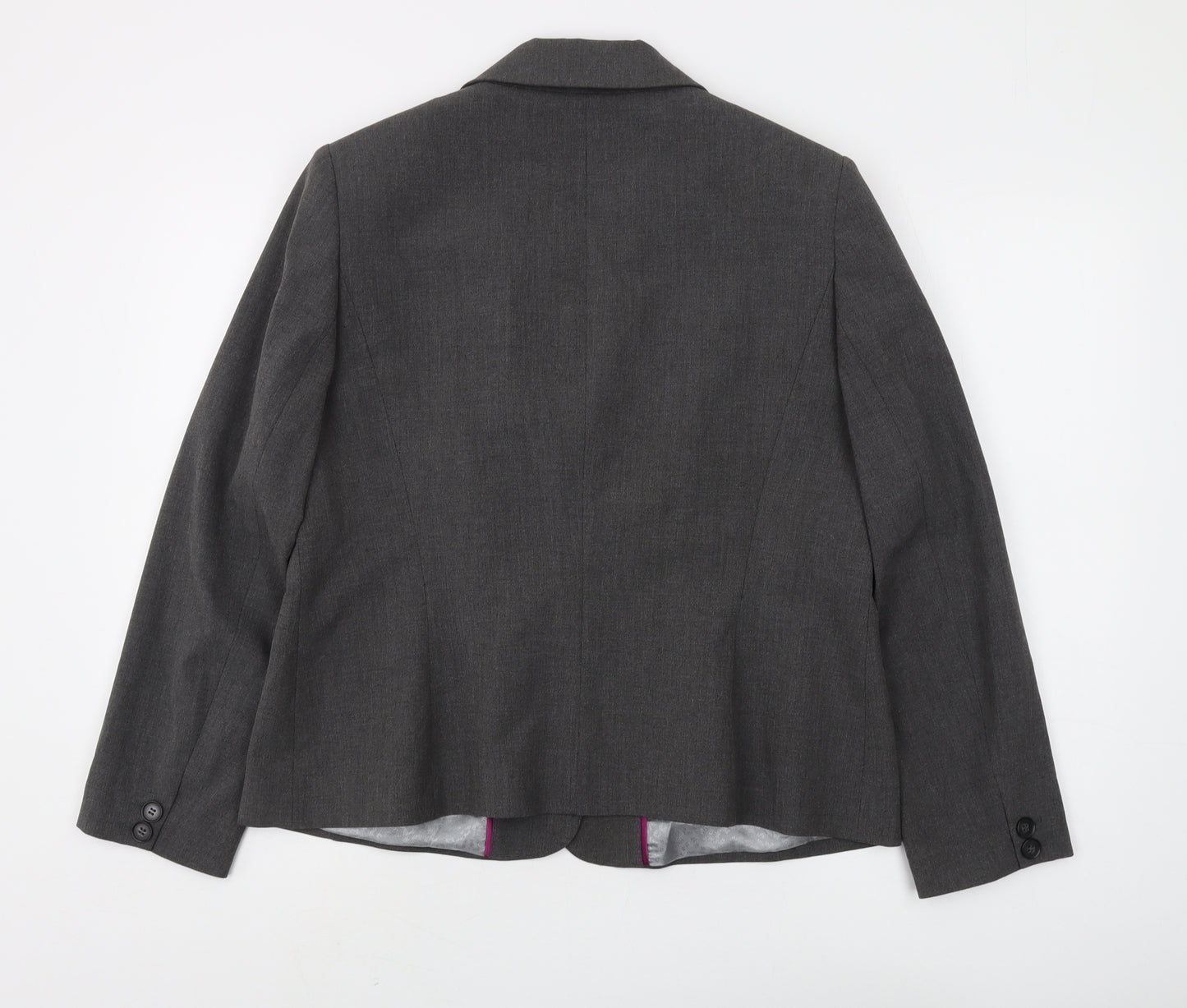 Planet Women's Grey Suit Jacket Regular Size 16