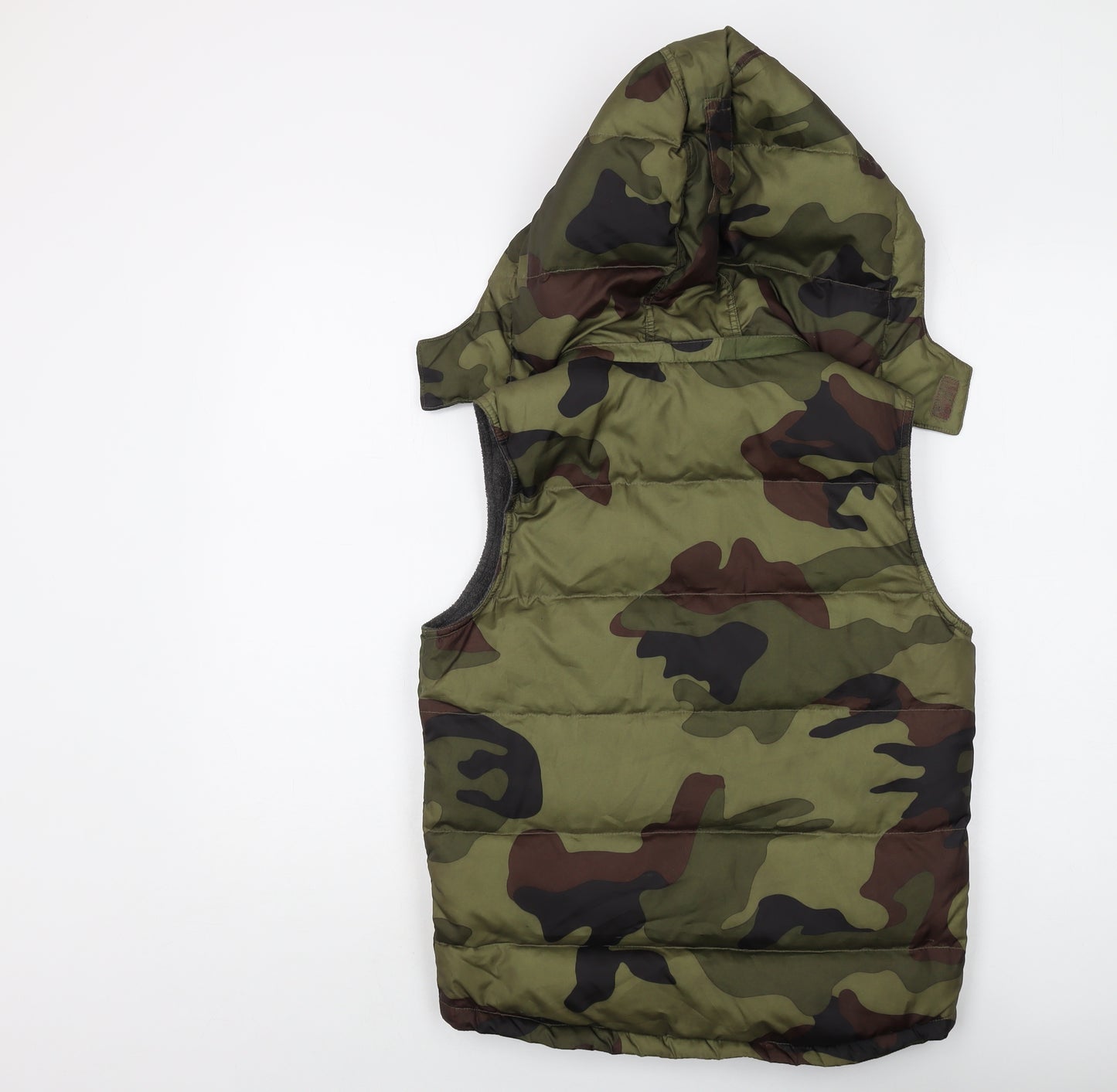 GAP Boys Green Camouflage Puffer Jacket, 10 Years