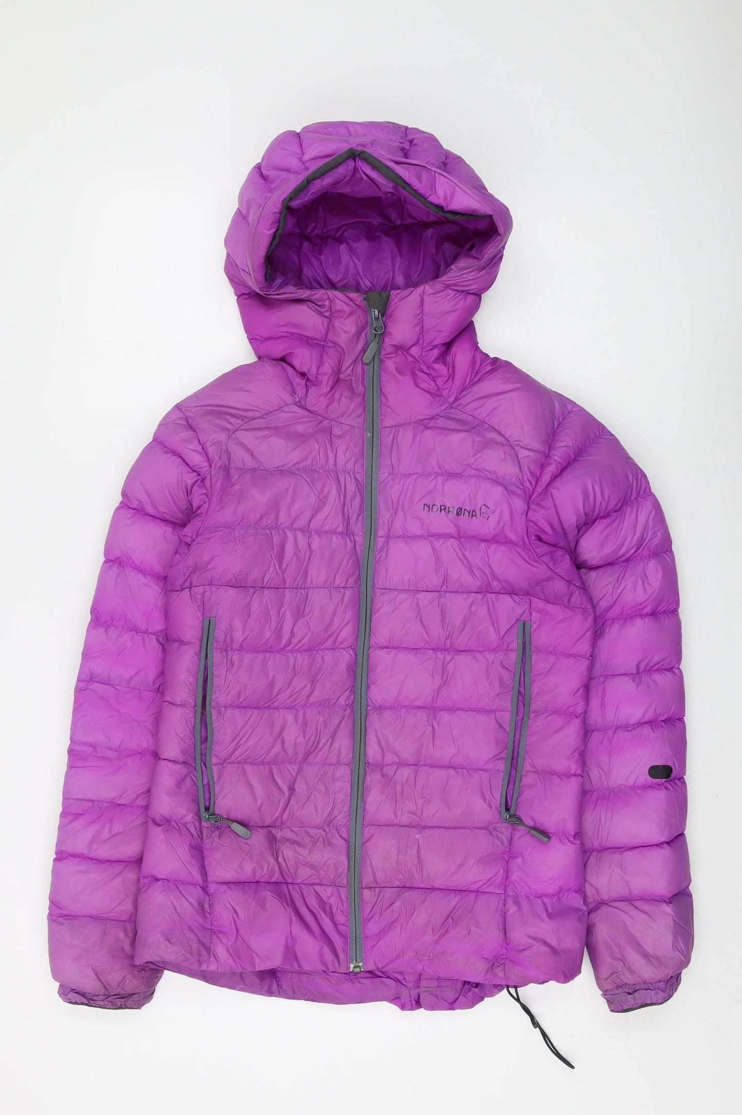 Norrøna Women's Purple XS Puffer Jacket Hooded Insulated