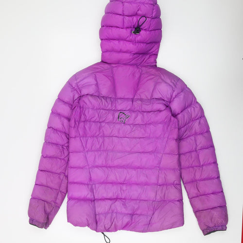Norrøna Women's Purple XS Puffer Jacket Hooded Insulated