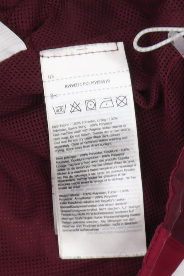 Regatta Women's Red Anorak Jacket Size 18 Waterproof