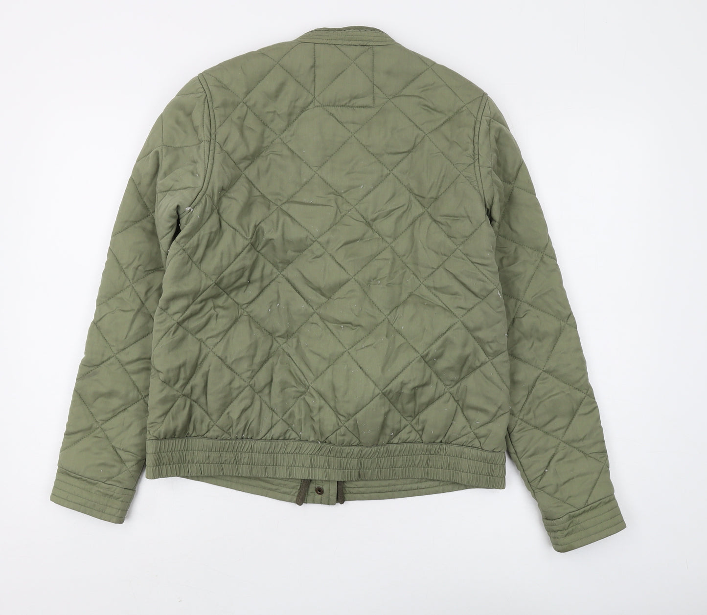 Fat Face Women's Green Quilted Jacket, Size 8, Casual Style