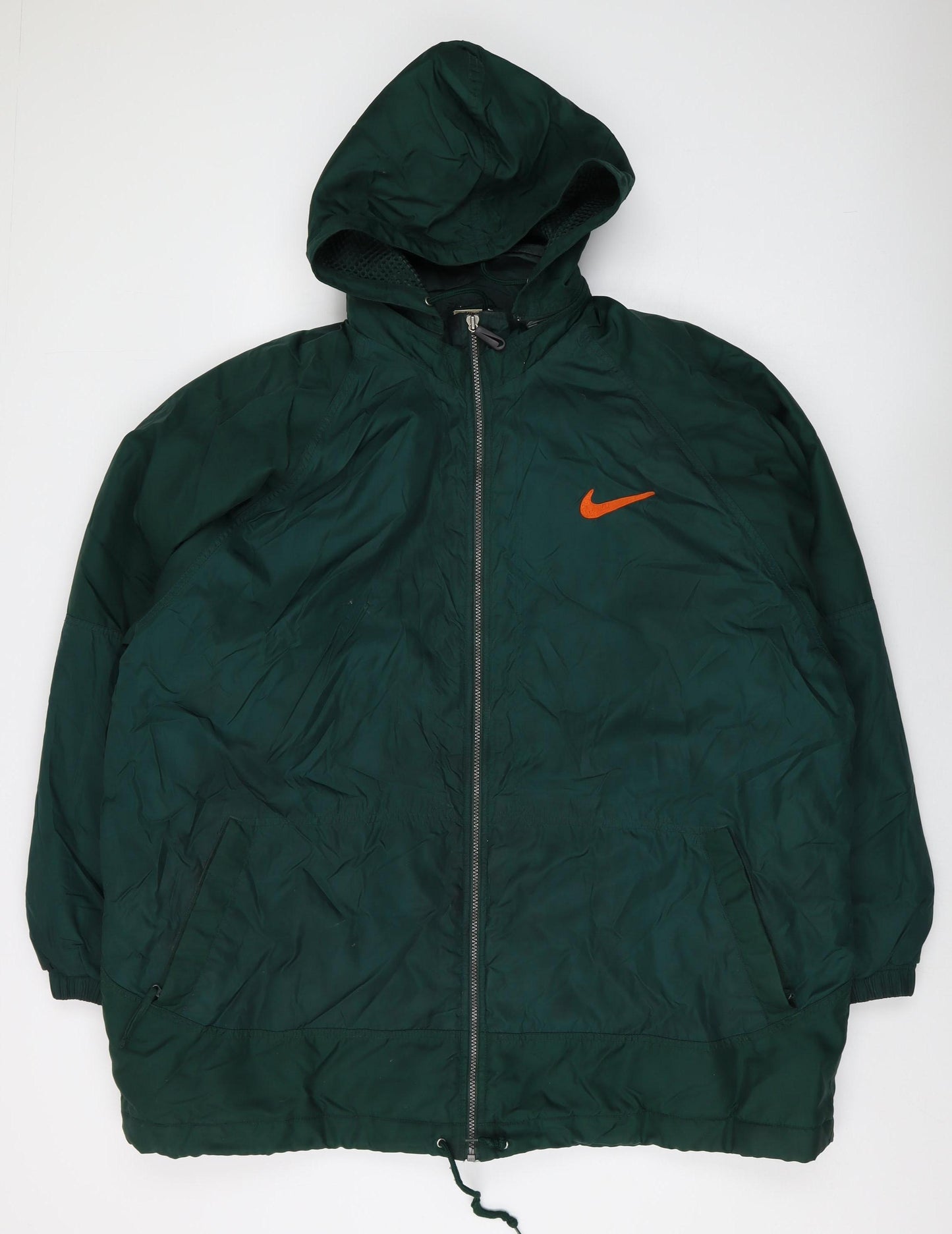 Nike Men's Green Hooded Windbreaker Jacket XL
