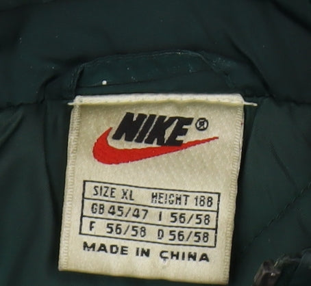 Nike Men's Green Hooded Windbreaker Jacket XL