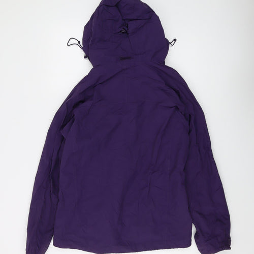 Mountainlife Women's Purple Waterproof Rain Coat Jacket Size 10