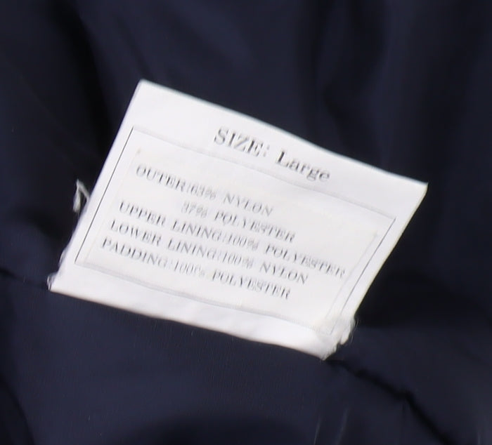 Harry Hall Men's Beige Blue Parka Jacket, Large, Hooded