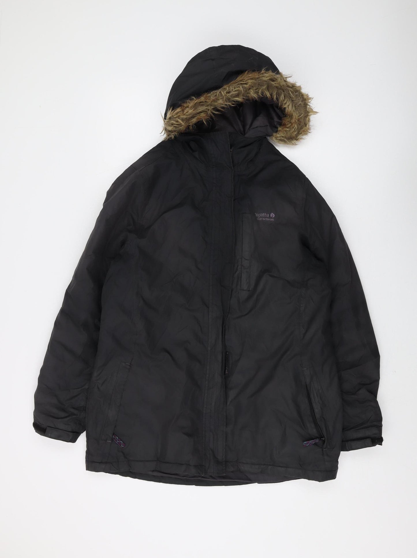 Regatta Women's Black Parka Jacket Size 14