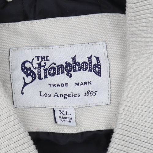 The Stronghold Men's Beige Waistcoat XL Full Zip Casual