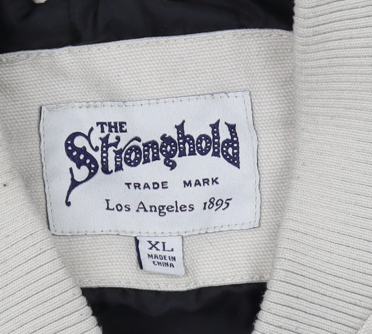 The Stronghold Men's Beige Waistcoat XL Full Zip Casual