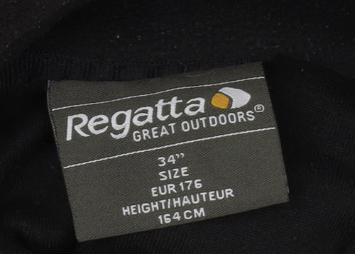 Regatta Boys Black Fleece 1/2 Zip Sweatshirt, Size L