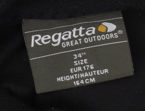 Regatta Boys Black Fleece 1/2 Zip Sweatshirt, Size L