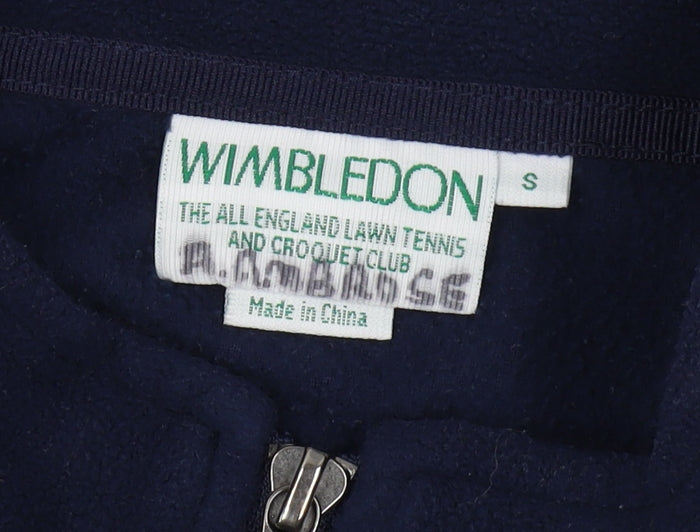 Wimbledon Unisex Blue Full Zip Sweatshirt S