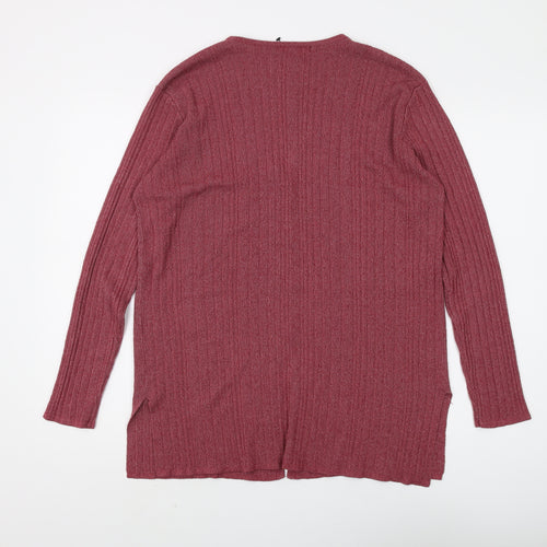 Bertekex Women's Red V-Neck Cardigan Size 14