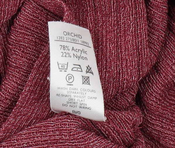 Bertekex Women's Red V-Neck Cardigan Size 14